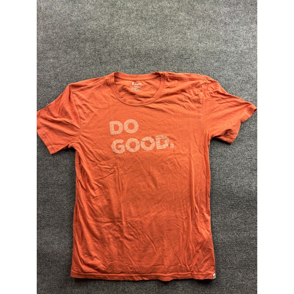 Cotopaxi T-Shirt Mens XL Orange Do Good Graphic Organic Cotton Blend Tee